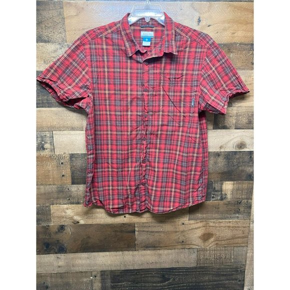 Columbia Men's Short Sleeve Button Up Size Large‎ - Picture 1 of 5
